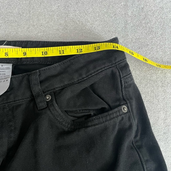 [05/S/Ins30”]Garage Black Wide Leg Low Rise Cargo Jeans - Picture 6 of 10